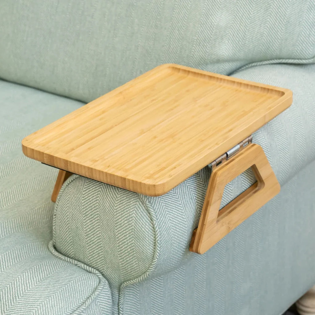 Sofa Tray | Adjustable Fit & Foldable Legs | Fits Armrests Up To 35.5 cm