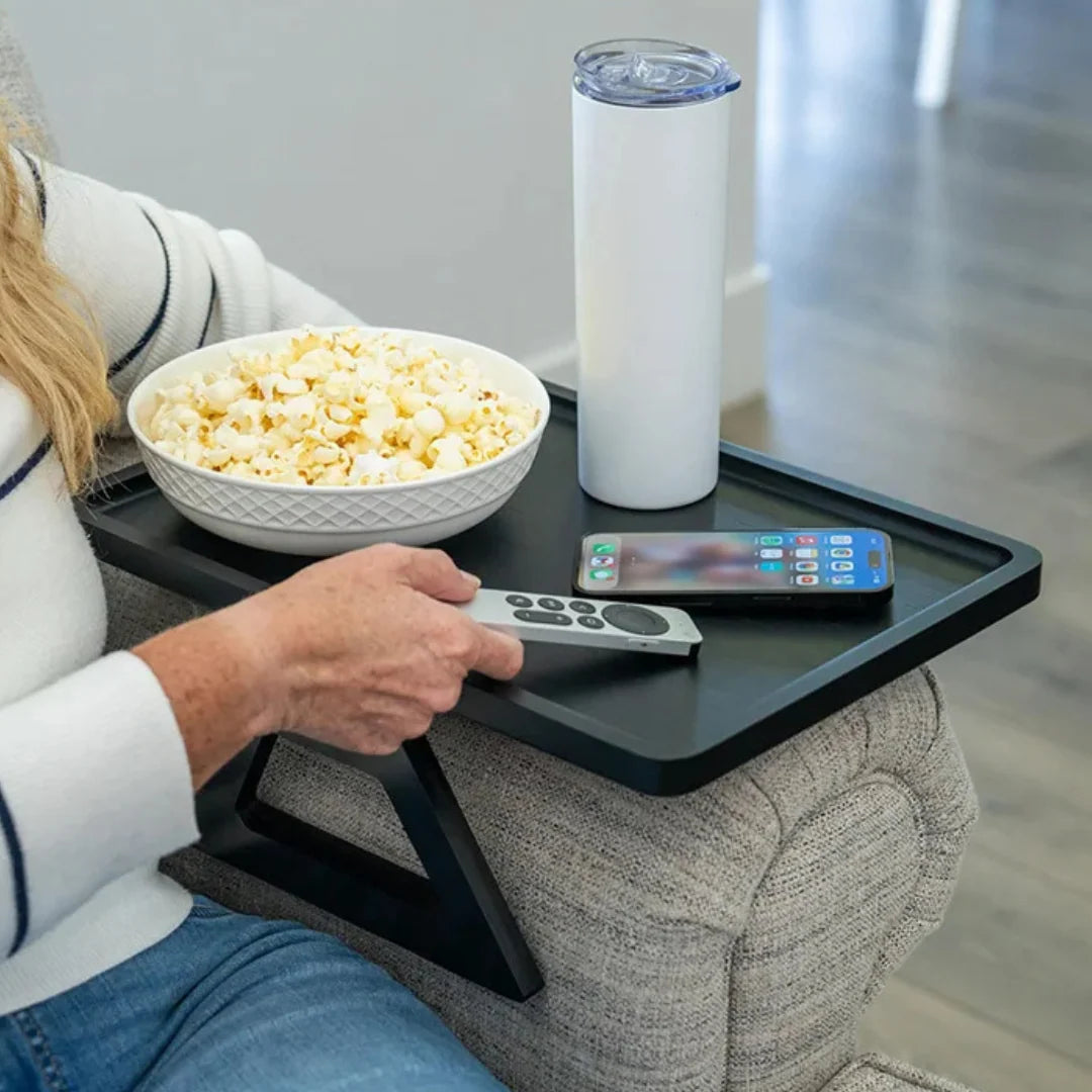 Sofa Tray | Adjustable Fit & Foldable Legs | Fits Armrests Up To 35.5 cm