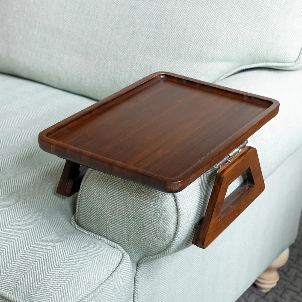 Sofa Tray | Adjustable Fit & Foldable Legs | Fits Armrests Up To 35.5 cm