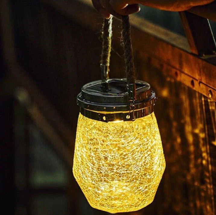 Solar Garden Lamp | 30 Warm LEDs & Weatherproof