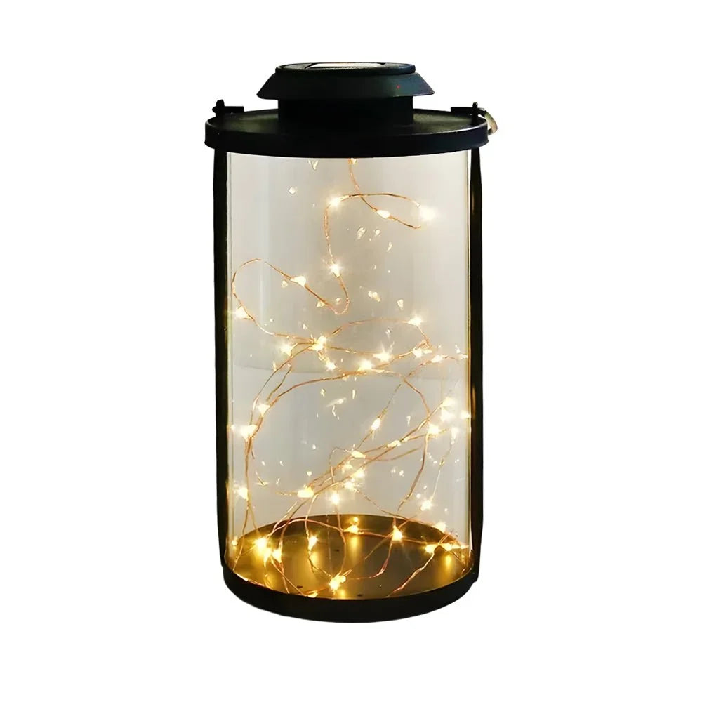 Solar Lantern | Solar-Powered & IP65 Waterproof | 50 Warm LEDs