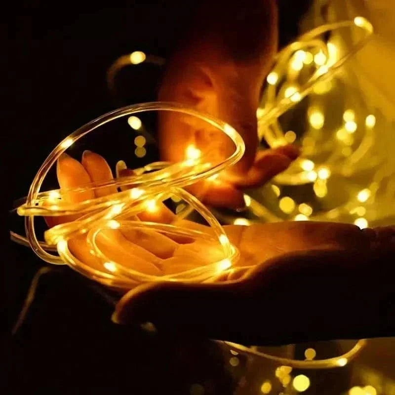 Solar String Lights | Flexible Copper Wire & IP65 Weatherproof