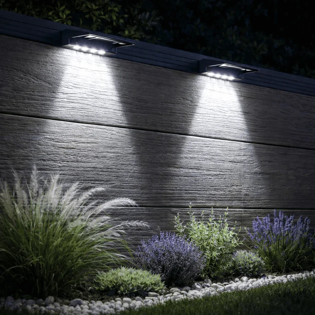 Solar Wall Light | Automatic Dusk Sensor & Focused LEDs | 150 Lumens