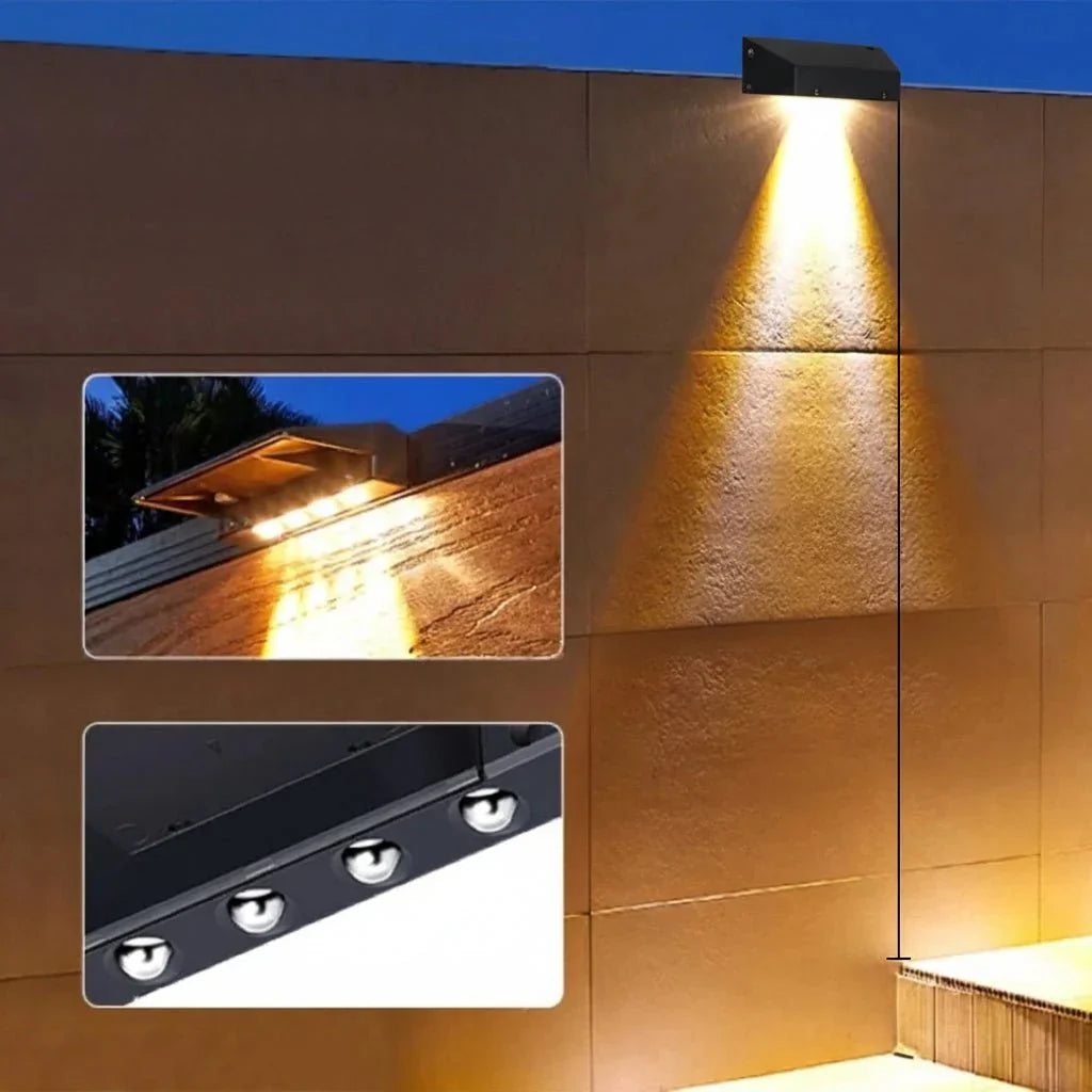 Solar Wall Light | Automatic Dusk Sensor & Focused LEDs | 150 Lumens