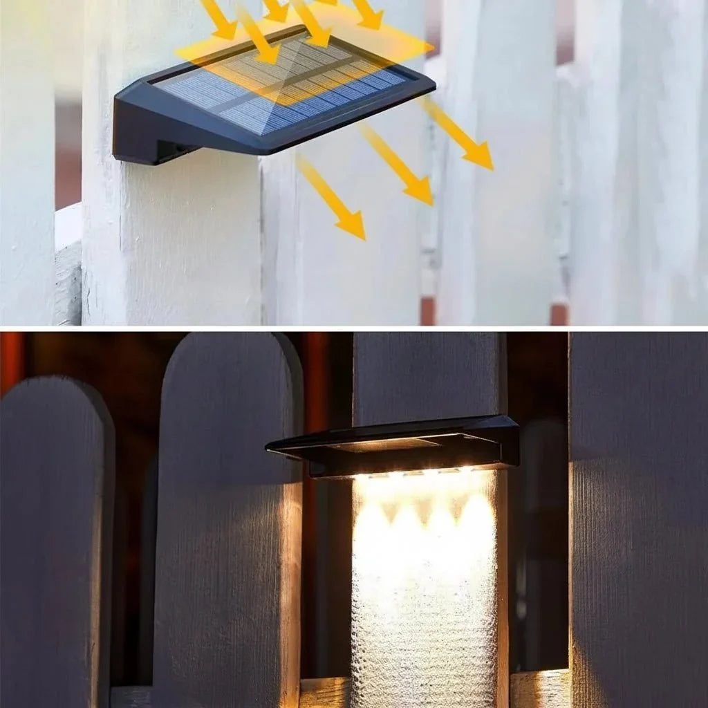 Solar Wall Light | Automatic Dusk Sensor & Focused LEDs | 150 Lumens