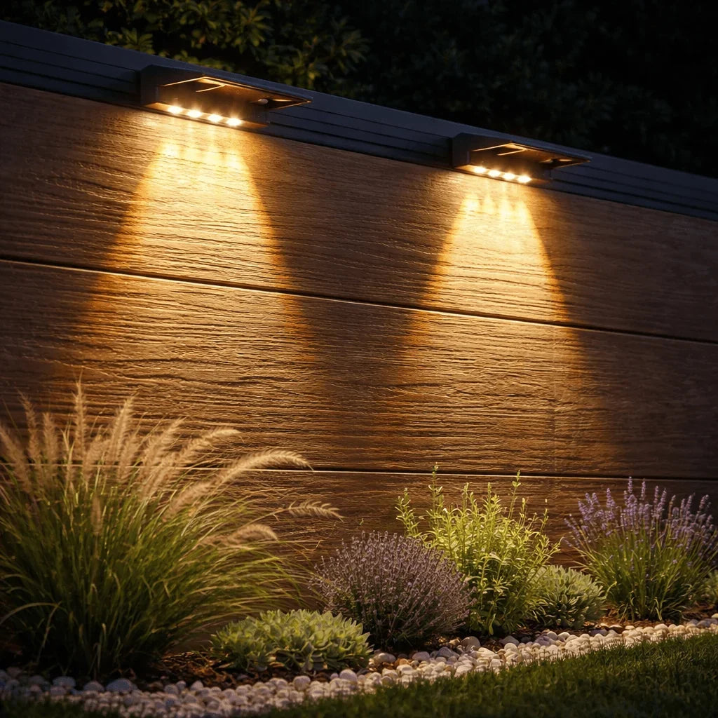 Solar Wall Light | Automatic Dusk Sensor & Focused LEDs | 150 Lumens
