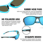 Sports Sunglasses | Polarized Photochromic Lenses & TR90 Shatterproof Frame