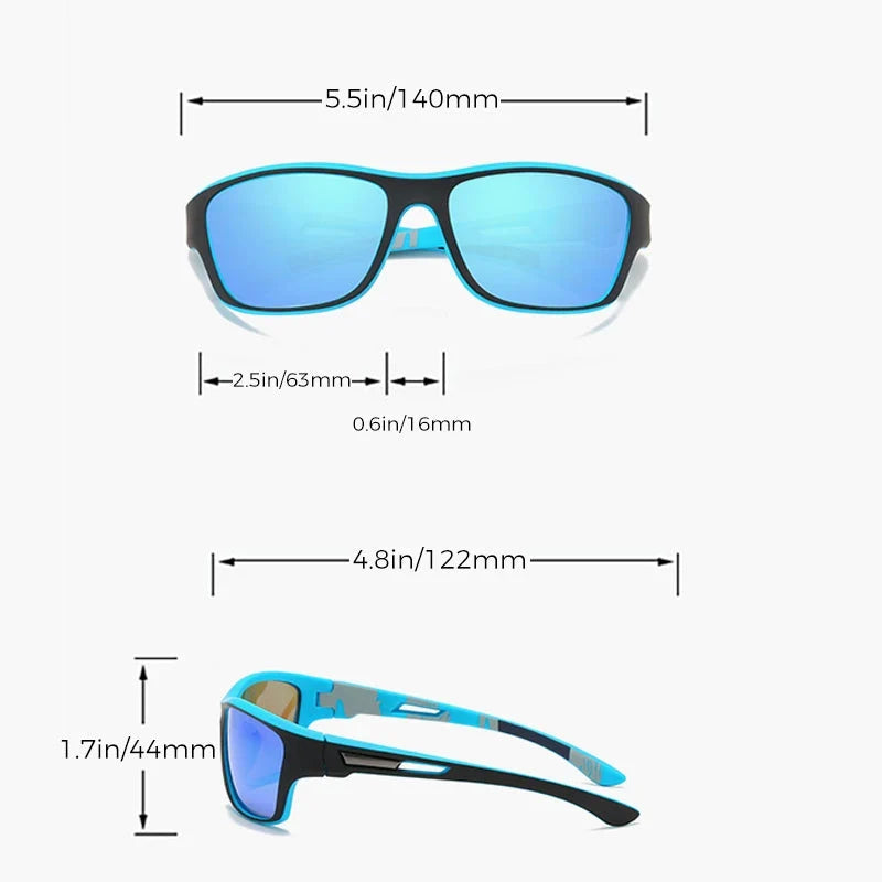 Sports Sunglasses | Polarized Photochromic Lenses & TR90 Shatterproof Frame
