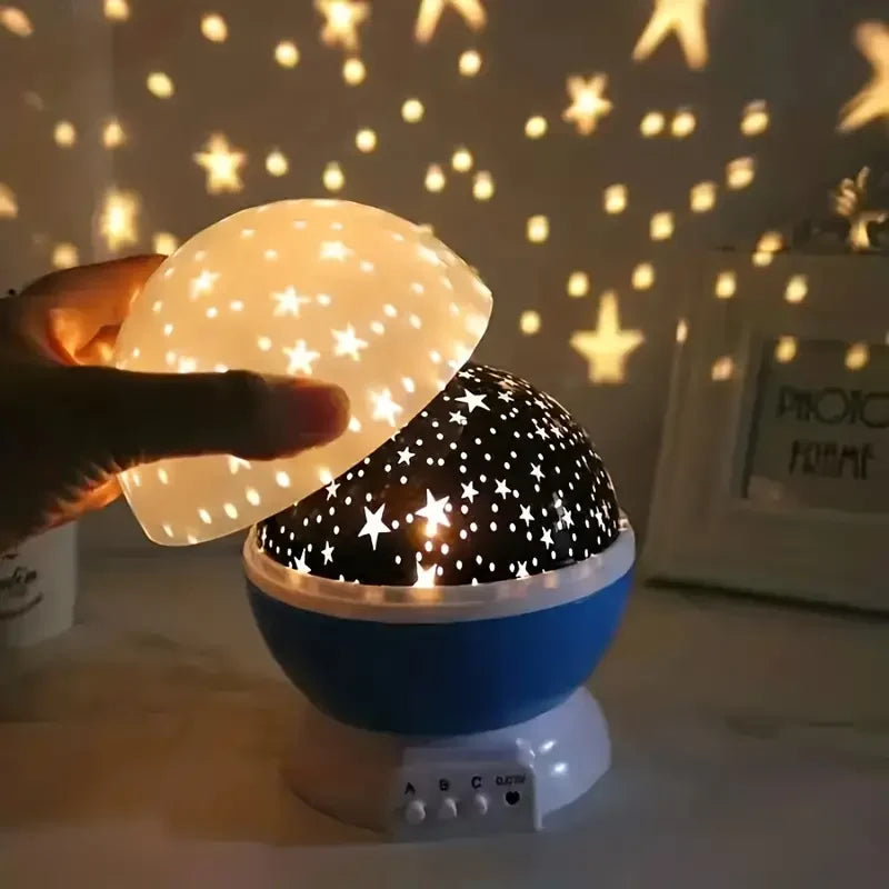 Star Projector Night Lamp | Multicolor Projection & USB Rechargeable