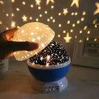 Star Projector Night Lamp | Multicolor Projection & USB Rechargeable