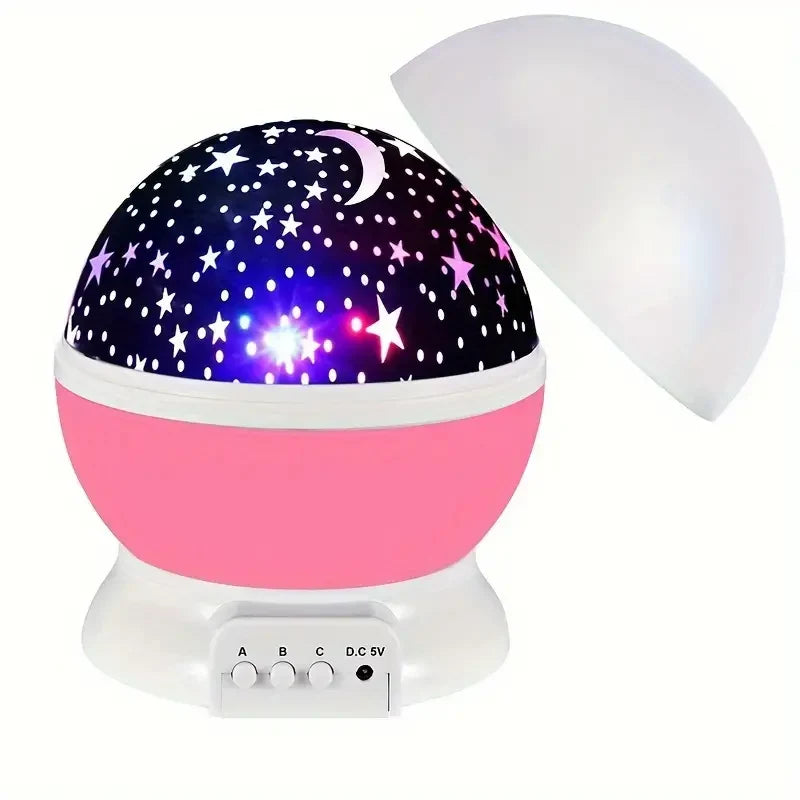 Star Projector Night Lamp | Multicolor Projection & USB Rechargeable