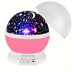 Star Projector Night Lamp | Multicolor Projection & USB Rechargeable
