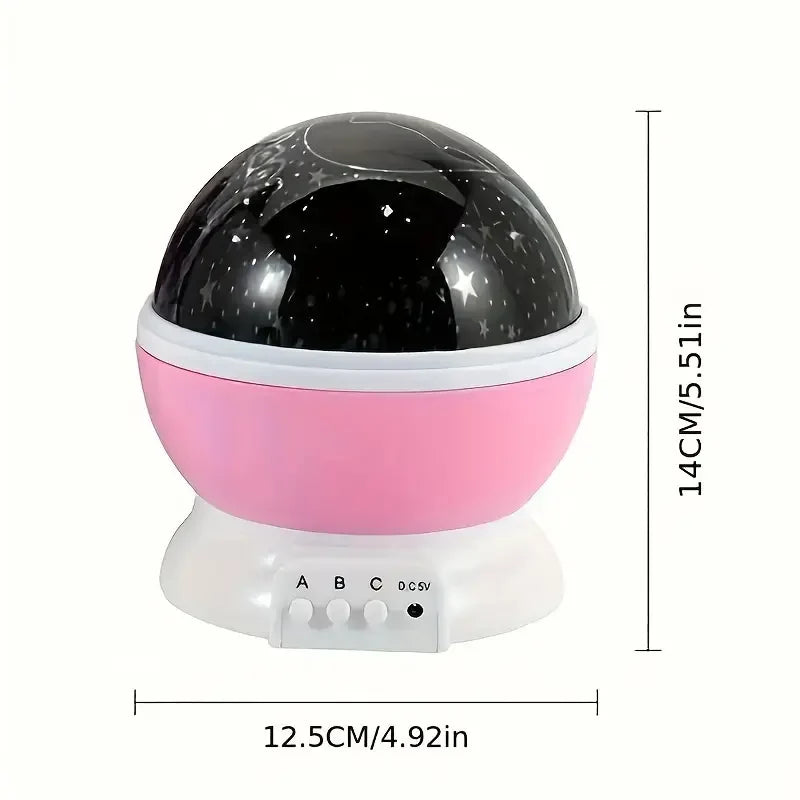 Star Projector Night Lamp | Multicolor Projection & USB Rechargeable