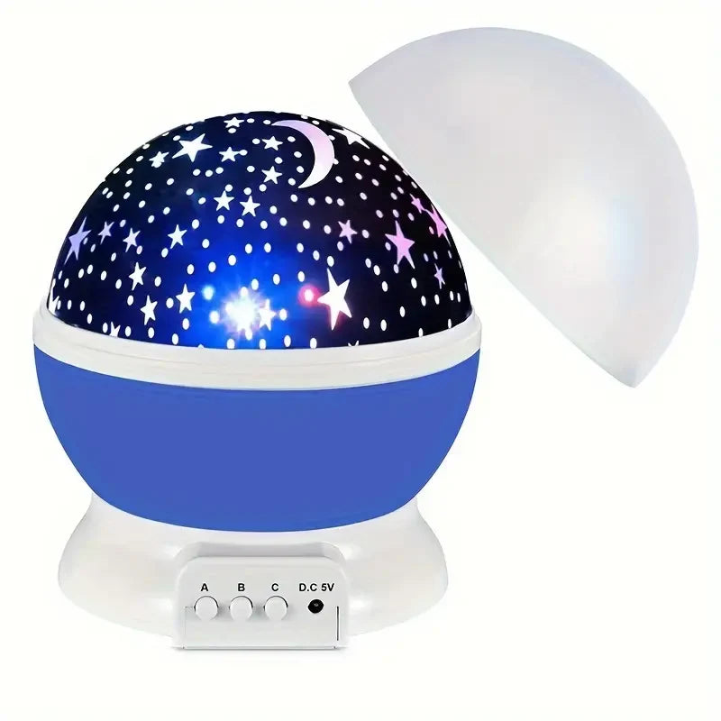 Star Projector Night Lamp | Multicolor Projection & USB Rechargeable