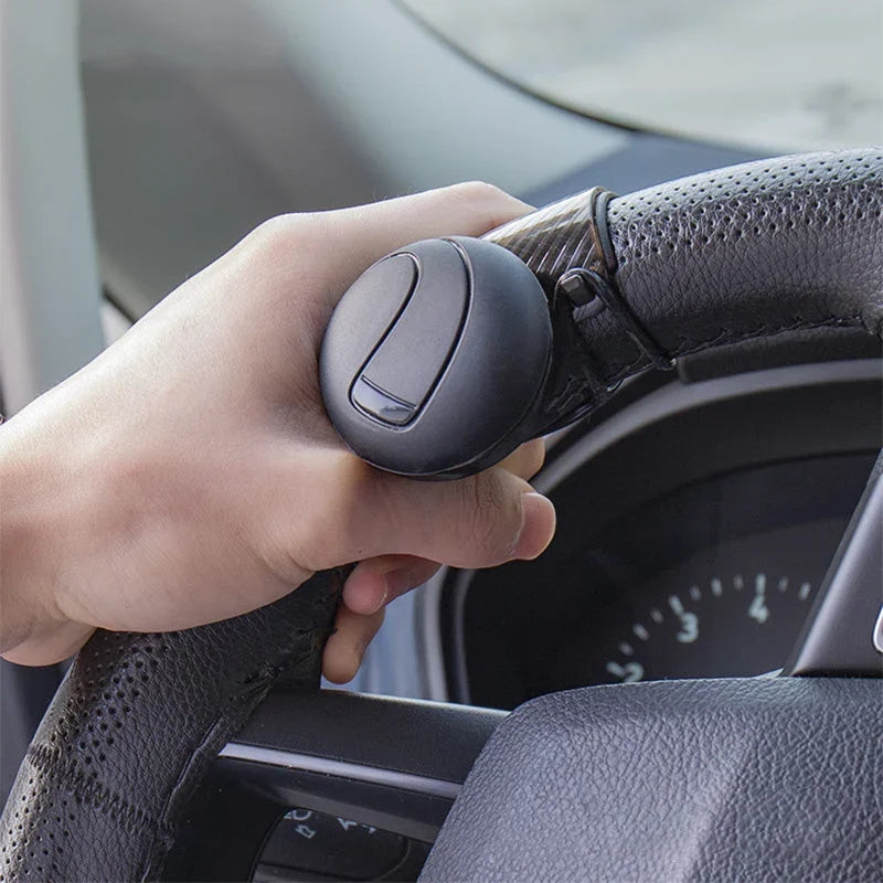 Steering Wheel Spinner Knob | 360° Rotation & Silent Silicone | Universal Fit