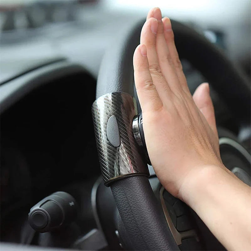 Steering Wheel Spinner Knob | 360° Rotation & Silent Silicone | Universal Fit