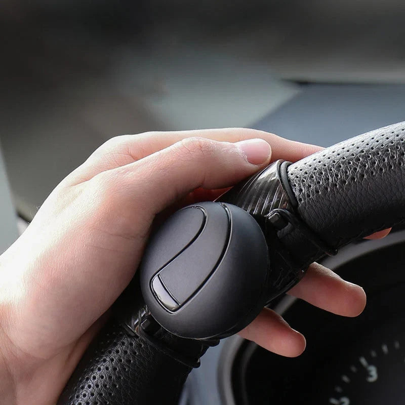 Steering Wheel Spinner Knob | 360° Rotation & Silent Silicone | Universal Fit