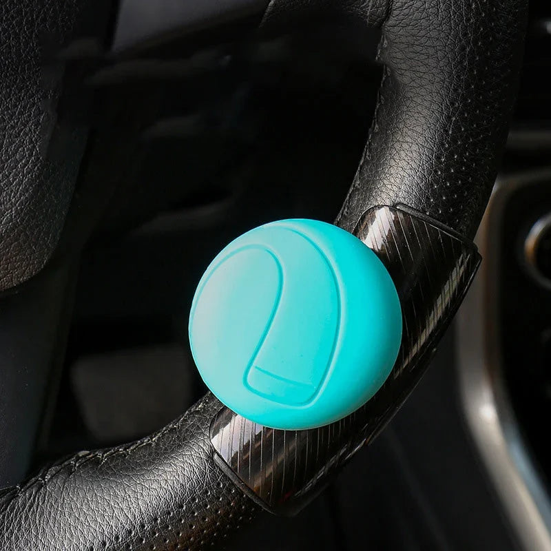 Steering Wheel Spinner Knob | 360° Rotation & Silent Silicone | Universal Fit