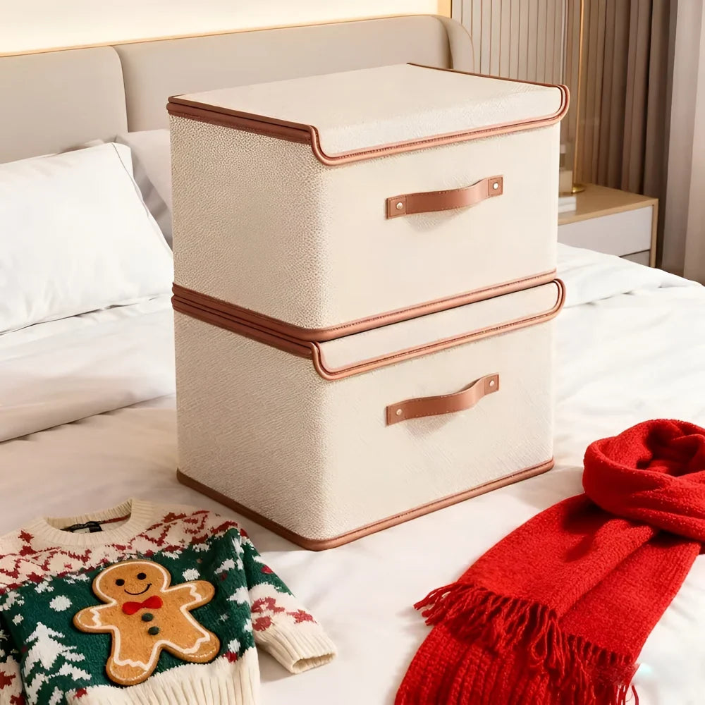 Storage Box | Foldable & Stackable With Secure Lid