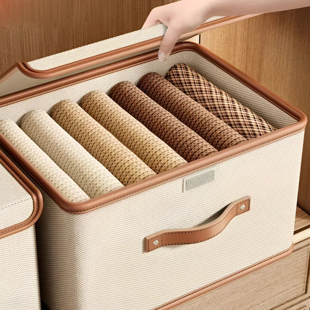 Storage Box | Foldable & Stackable With Secure Lid