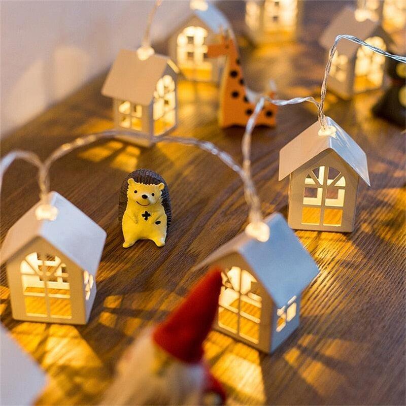 String Lights | 3D Solid Wood & Warm LED | Multicolor