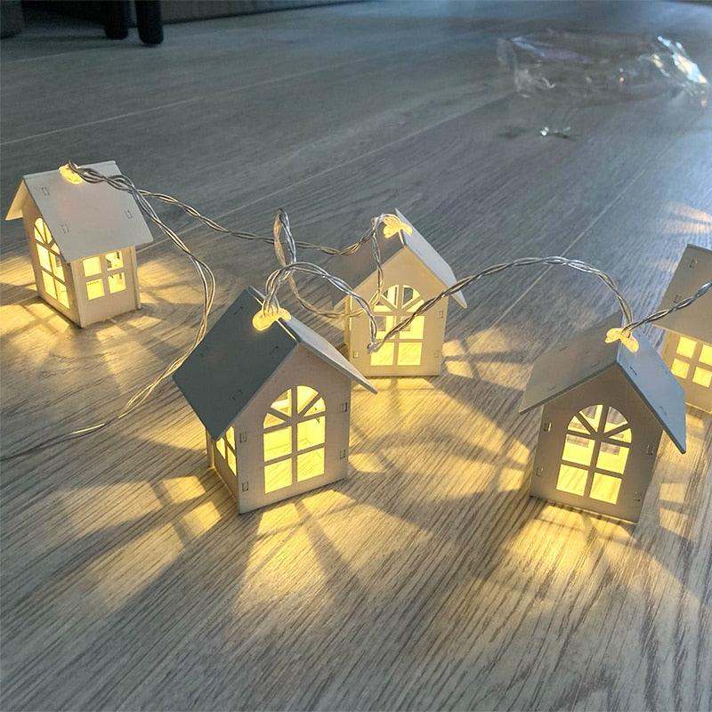 String Lights | 3D Solid Wood & Warm LED | Multicolor