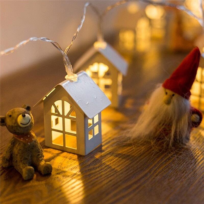 String Lights | 3D Solid Wood & Warm LED | Multicolor