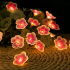 String Lights | Cherry Blossom LED Warm & Multicolor | USB & Battery-Powered