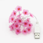 String Lights | Cherry Blossom LED Warm & Multicolor | USB & Battery-Powered