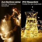 String Lights | Copper Wire & USB-Powered | 9 m
