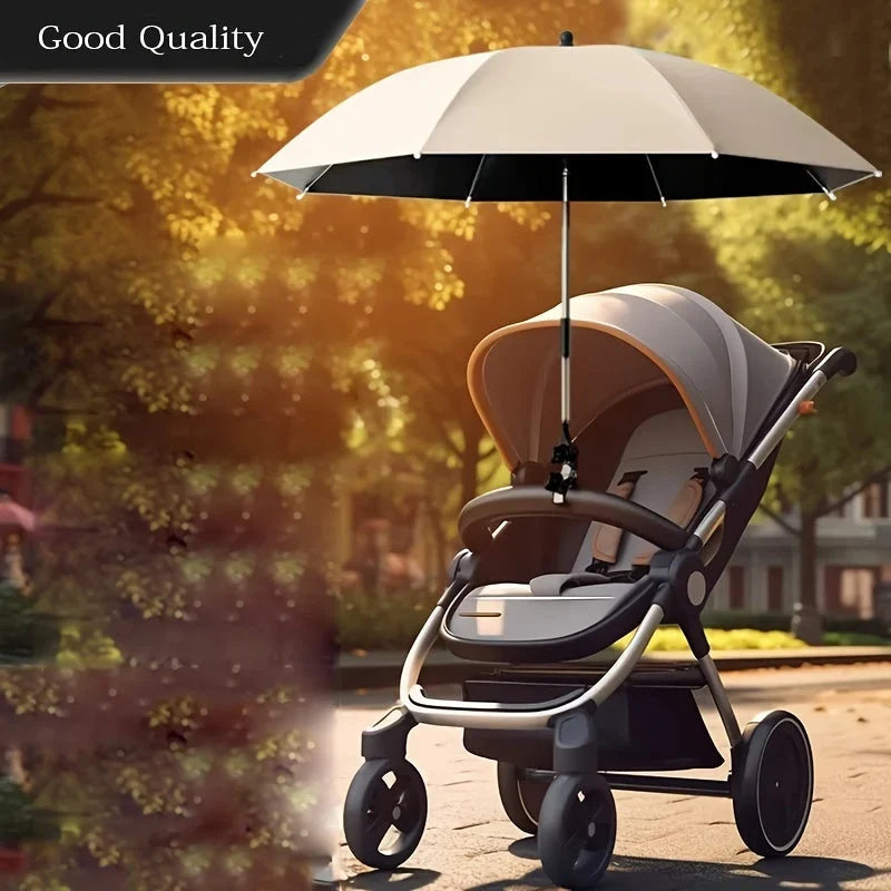 Stroller & Shopping Cart Umbrella | Wind-Resistant Aluminum & UV-Resistant | 85 cm Diameter
