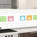 Subway Tile Sheet | Peel-And-Stick Glossy Vinyl | 60 x 300 cm