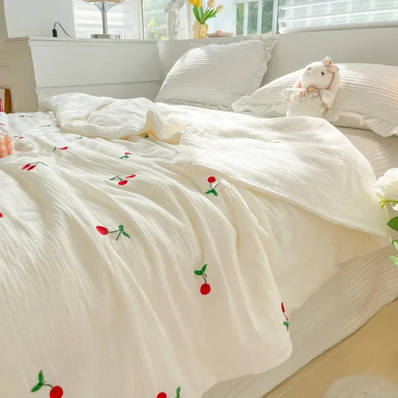Summer Blanket | Ultra-Light Breathable Double-Layer & Machine-Washable | Multiple Sizes
