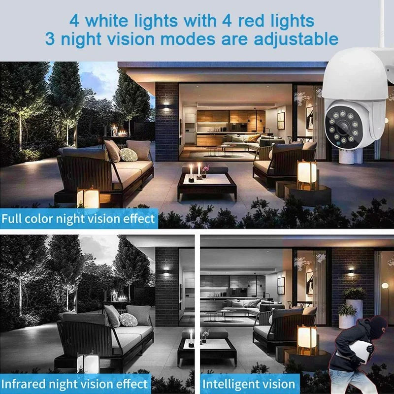 Surveillance Camera | Wireless 1080P Night Vision | IP66 Weatherproof