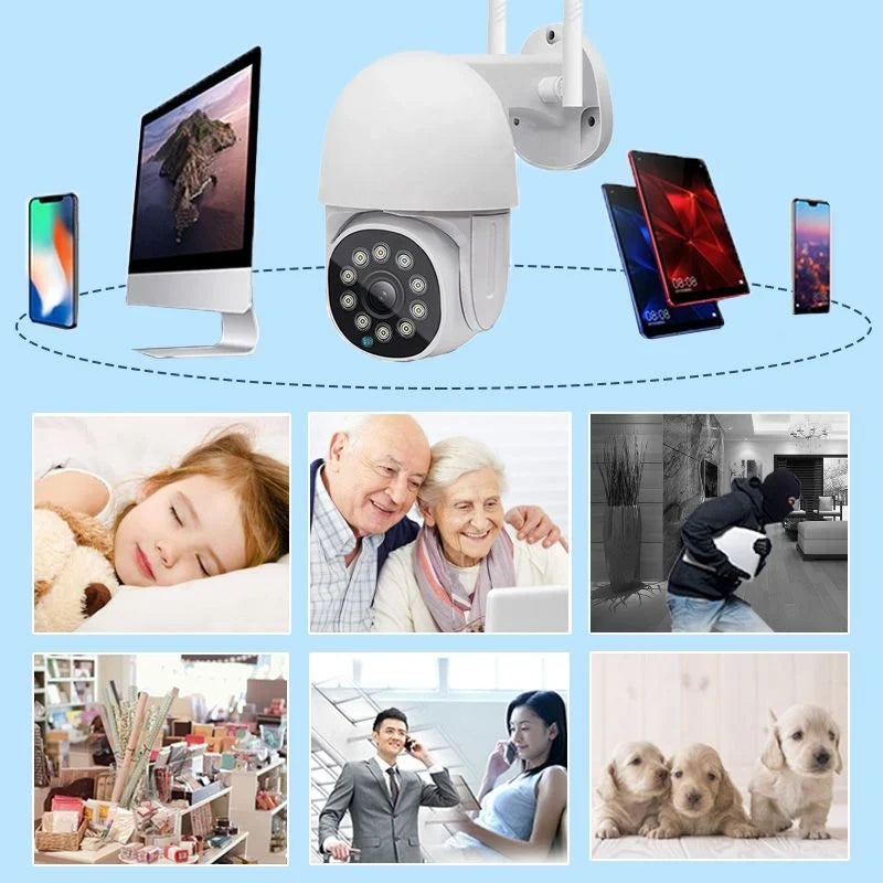 Surveillance Camera | Wireless 1080P Night Vision | IP66 Weatherproof