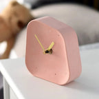 Table Clock | Geometric Design & Decorative | Pink, Gray & White Options