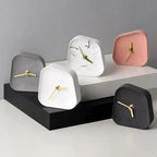 Table Clock | Geometric Design & Decorative | Pink, Gray & White Options
