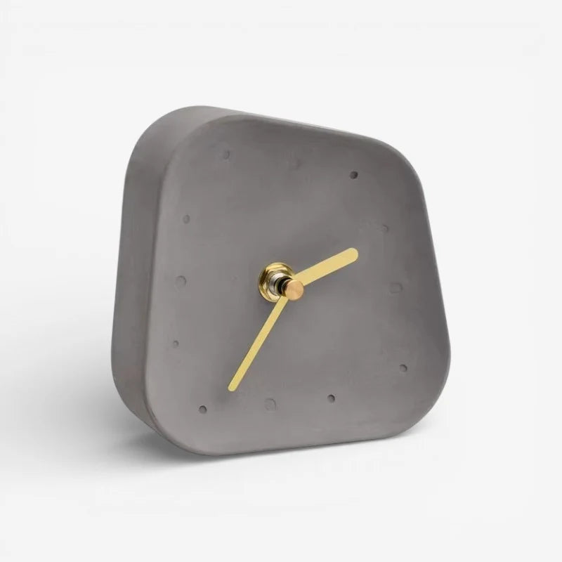 Table Clock | Geometric Design & Decorative | Pink, Gray & White Options