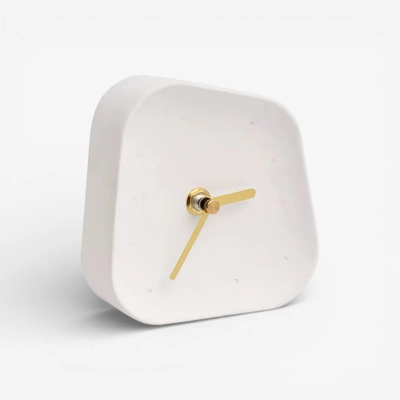 Table Clock | Geometric Design & Decorative | Pink, Gray & White Options