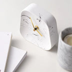 Table Clock | Geometric Design & Decorative | Pink, Gray & White Options