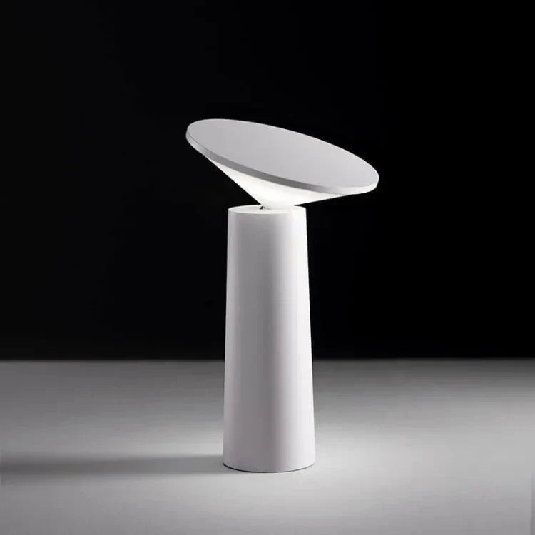 Table Lamp | 360° Rotatable Lampshade, Stepless Dimming & USB Rechargeable | 8-12 Hours Runtime