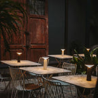 Table Lamp | 360° Rotatable Lampshade, Stepless Dimming & USB Rechargeable | 8-12 Hours Runtime