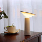 Table Lamp | 360° Rotatable Lampshade, Stepless Dimming & USB Rechargeable | 8-12 Hours Runtime