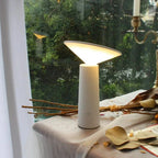 Table Lamp | 360° Rotatable Lampshade, Stepless Dimming & USB Rechargeable | 8-12 Hours Runtime