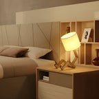 Table Lamp | Adjustable LED & Integrated Wooden Book Holder