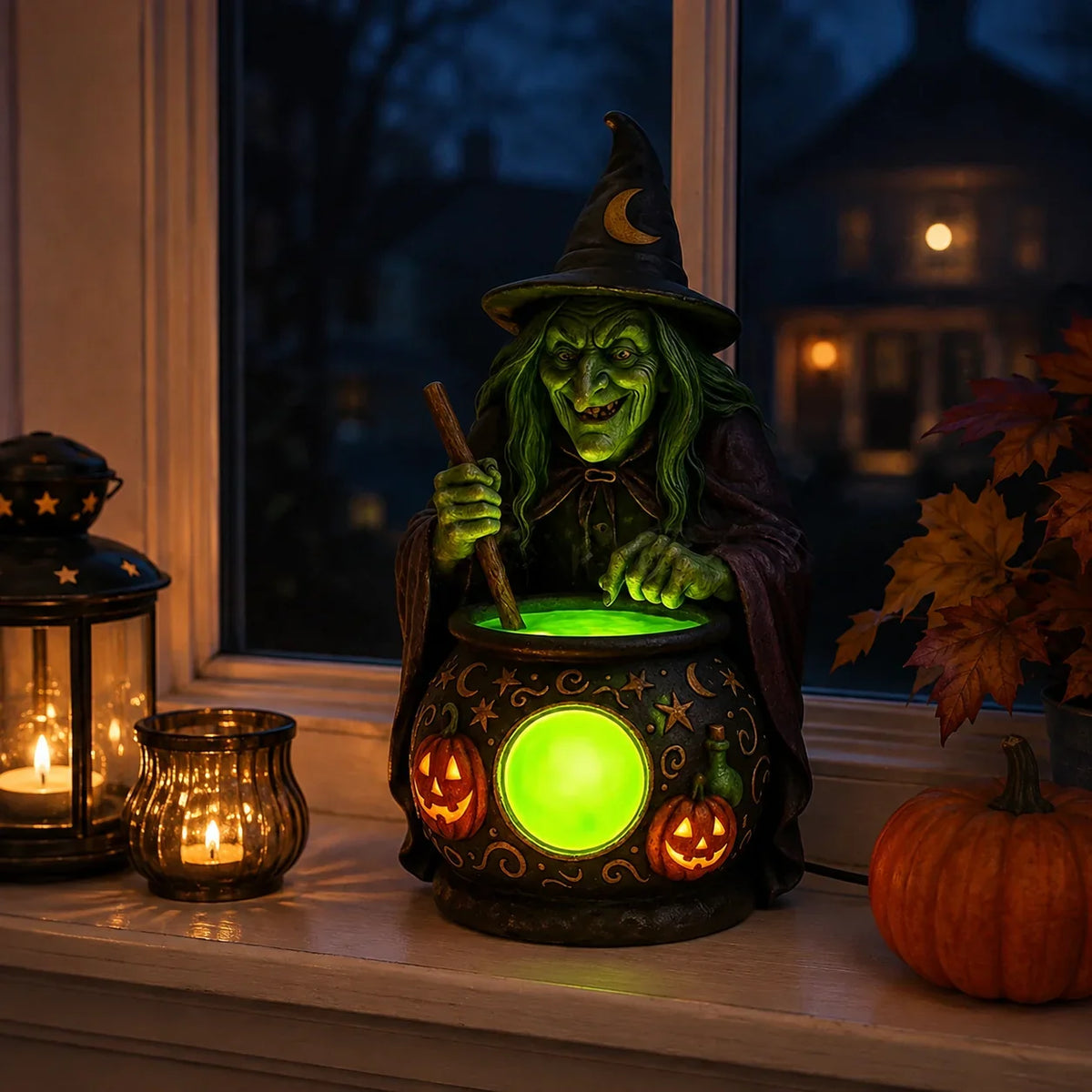 Table Lamp | Animated Neon Green LED & USB-Powered