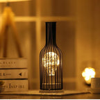 Table Lamp | Black Metal Base & Fabric Shade | 45 cm