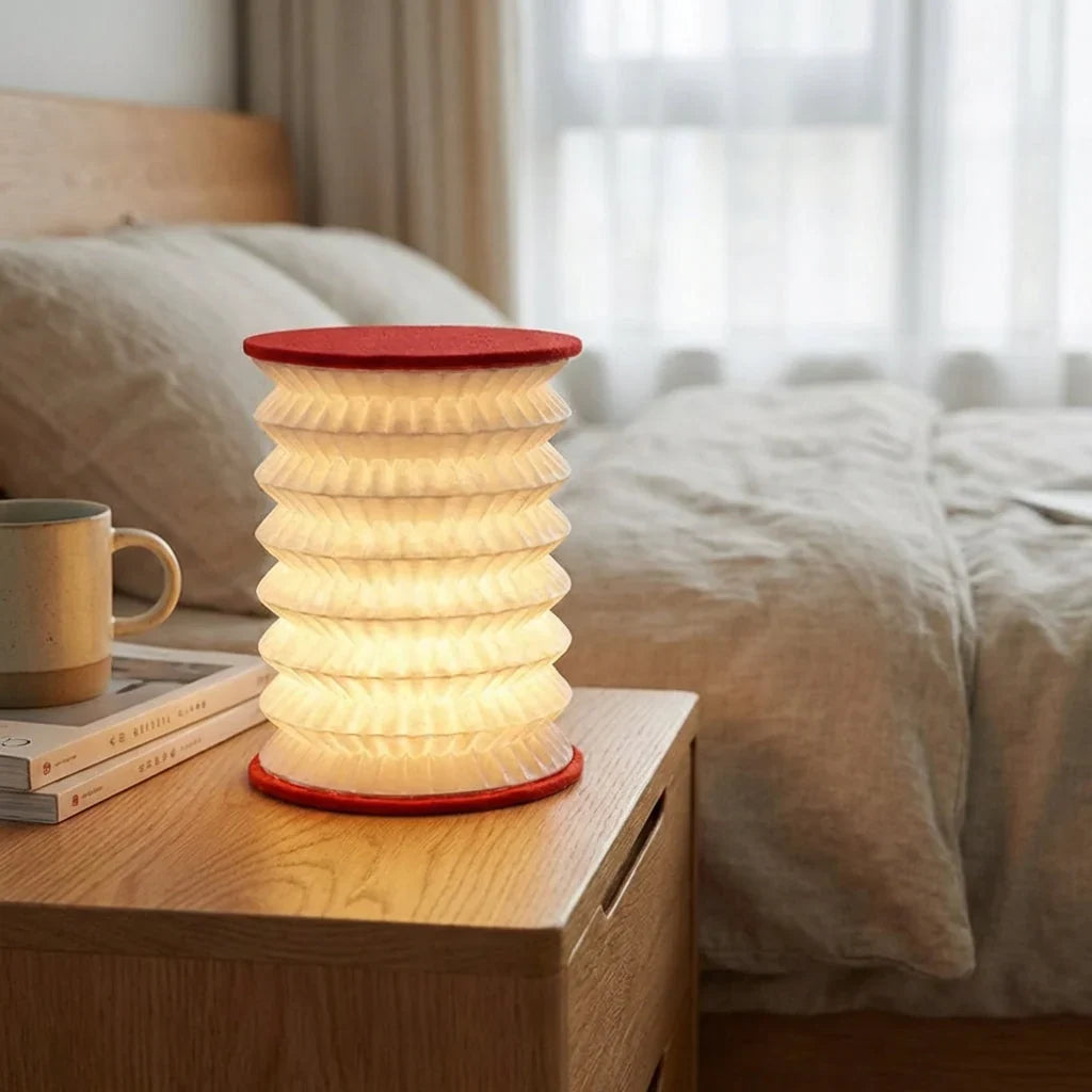 Table Lamp | Compact Lantern Style Warm Diffused LED
