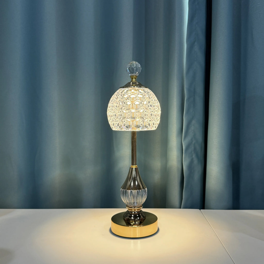 Table Lamp | Crystal-Inspired Shade & Touch Dimming