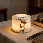 Table Lamp | Genuine Marble & Touch Control | USB Rechargeable